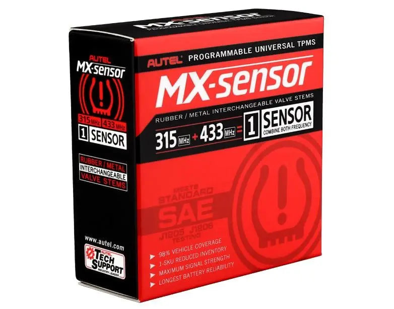 Autel Autel MX-Sensor 315MHz+433MHz Rubber TPMS (Press-in)