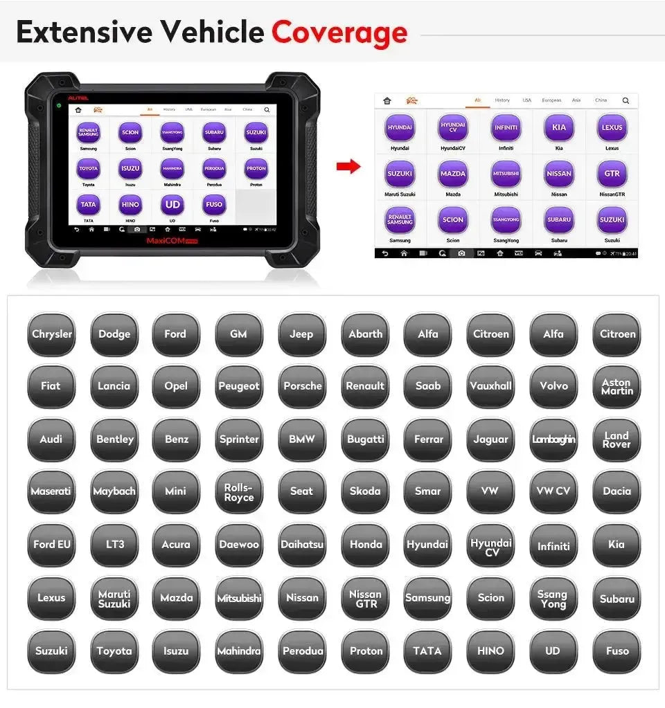 Autel MaxiCom MK908 Voiture Appareil de diagnostic