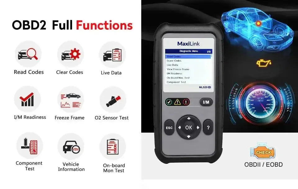 Autel MaxiLink ML529HD Voiture/Camion Lecteur de codes d'erreur