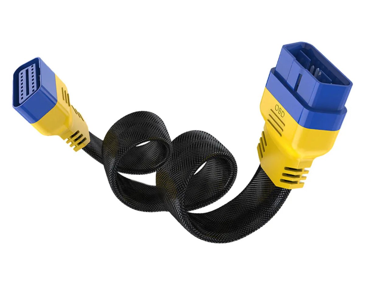 Autool 16 Pins OBD2 Nylon Verlengkabel 60 cm