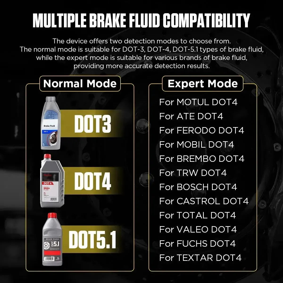 Autool AS502 Testeur de liquide de frein