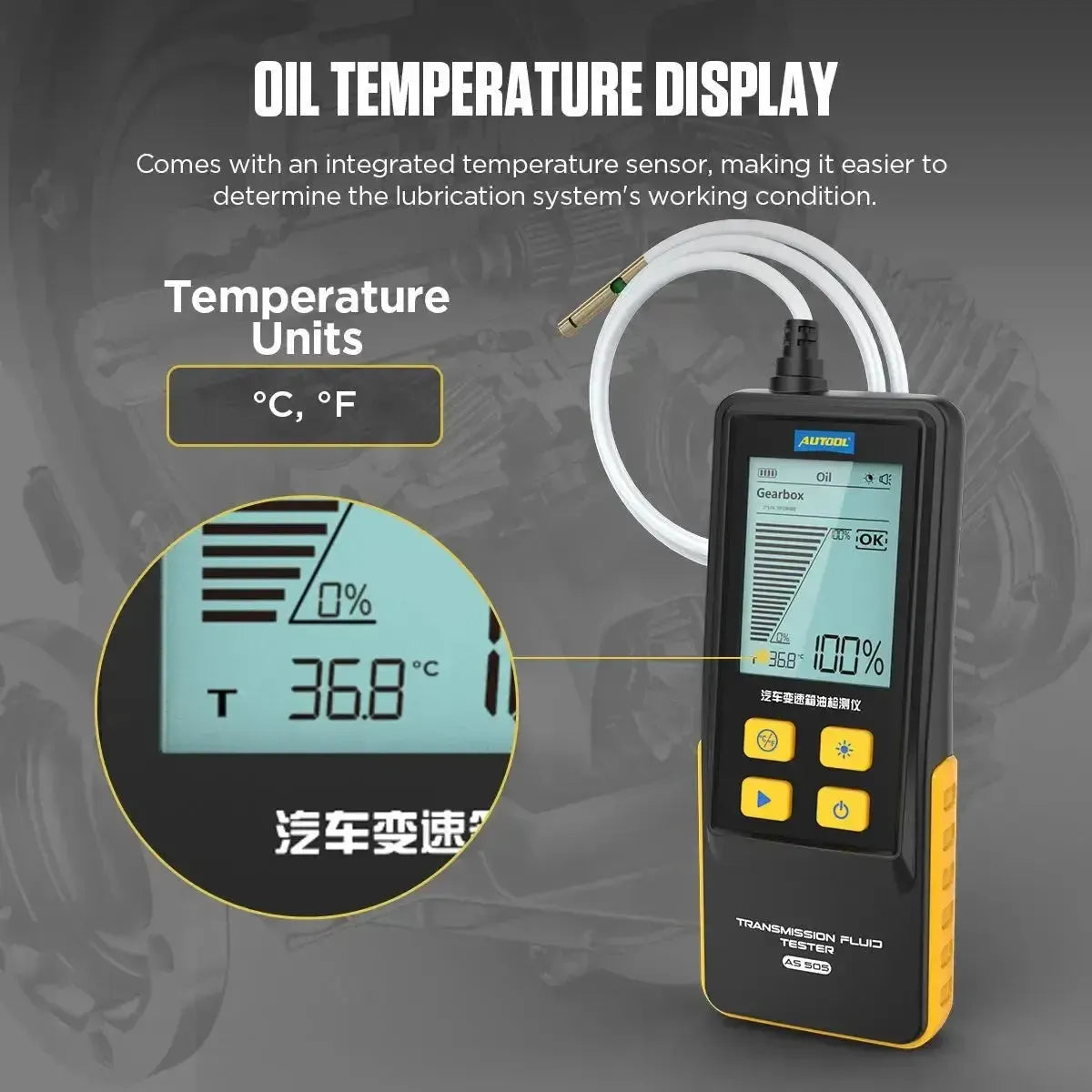 Autool AS505 Testeur de liquide de transmission