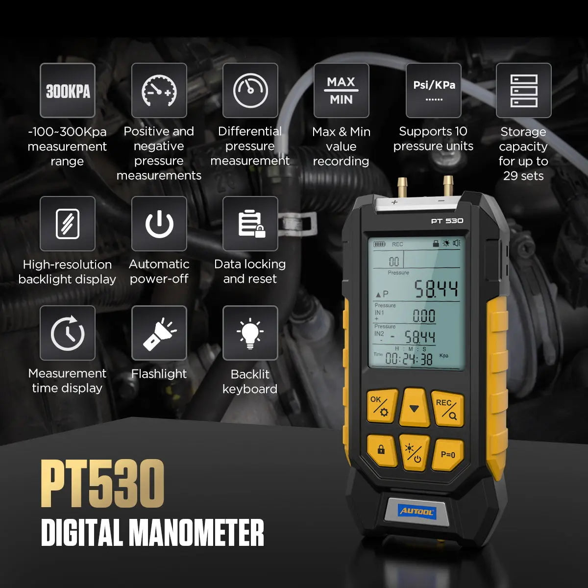 Autool Autool PT530 Luchtdruktester