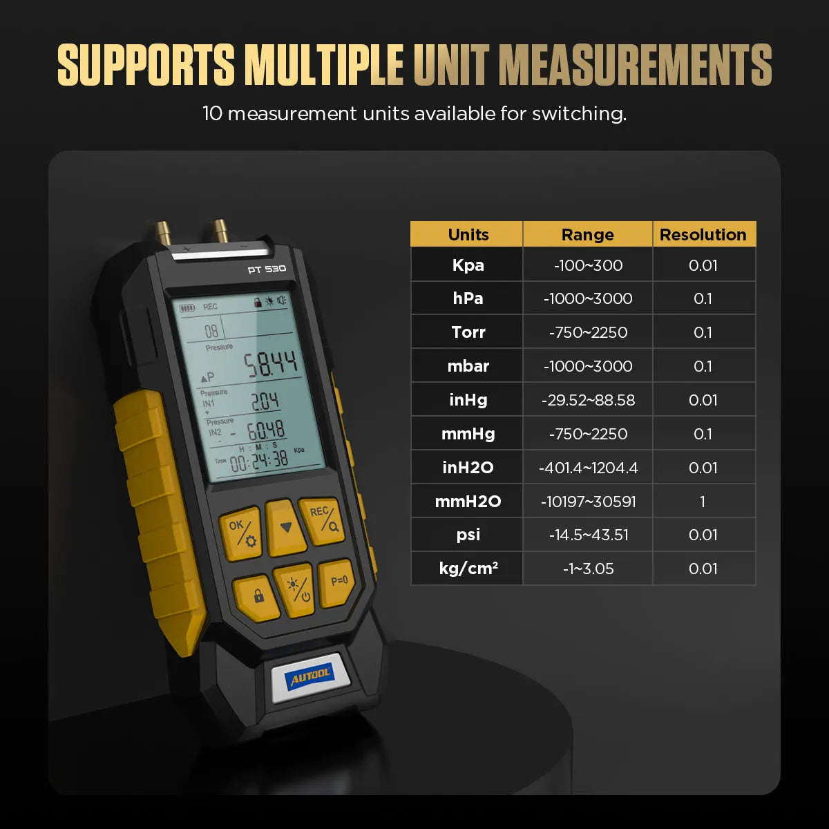 Autool Autool PT530 Luchtdruktester