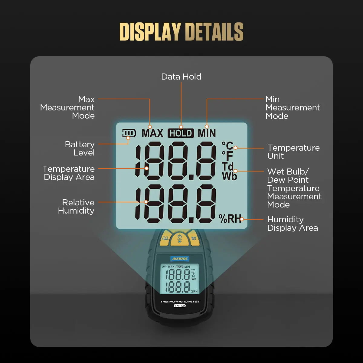 Autool Autool TM101 Thermo- Hygrometer
