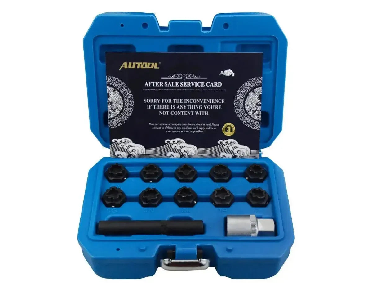 Autool Mercedes Boulon antivol Coffret de douilles 12 pièces