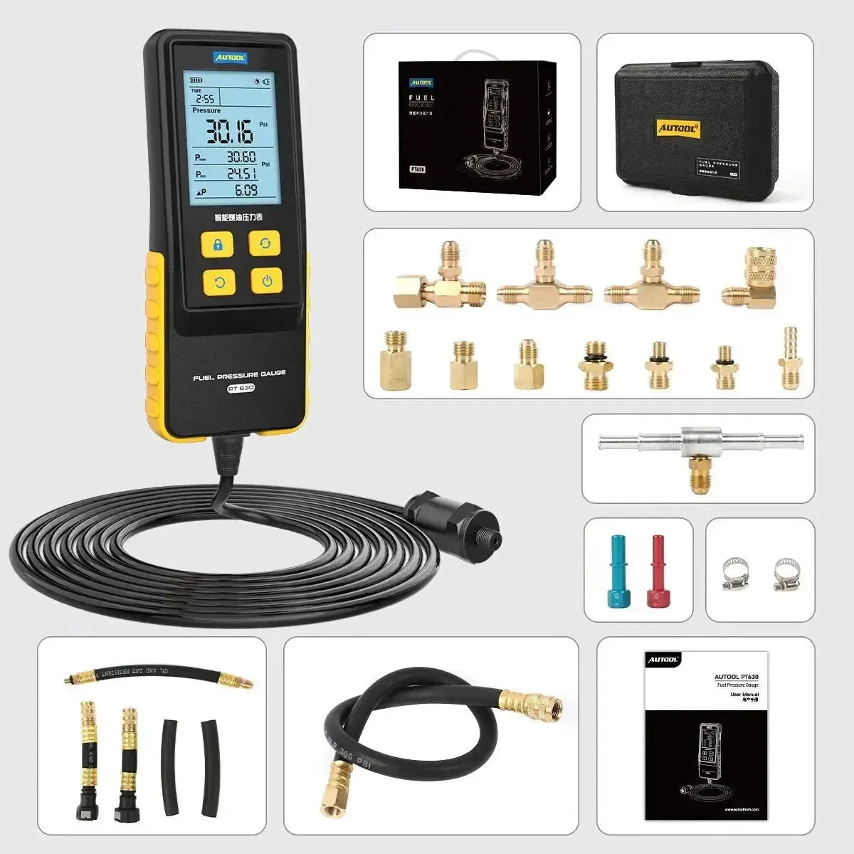 Testeur de pression de carburant Autool PT630