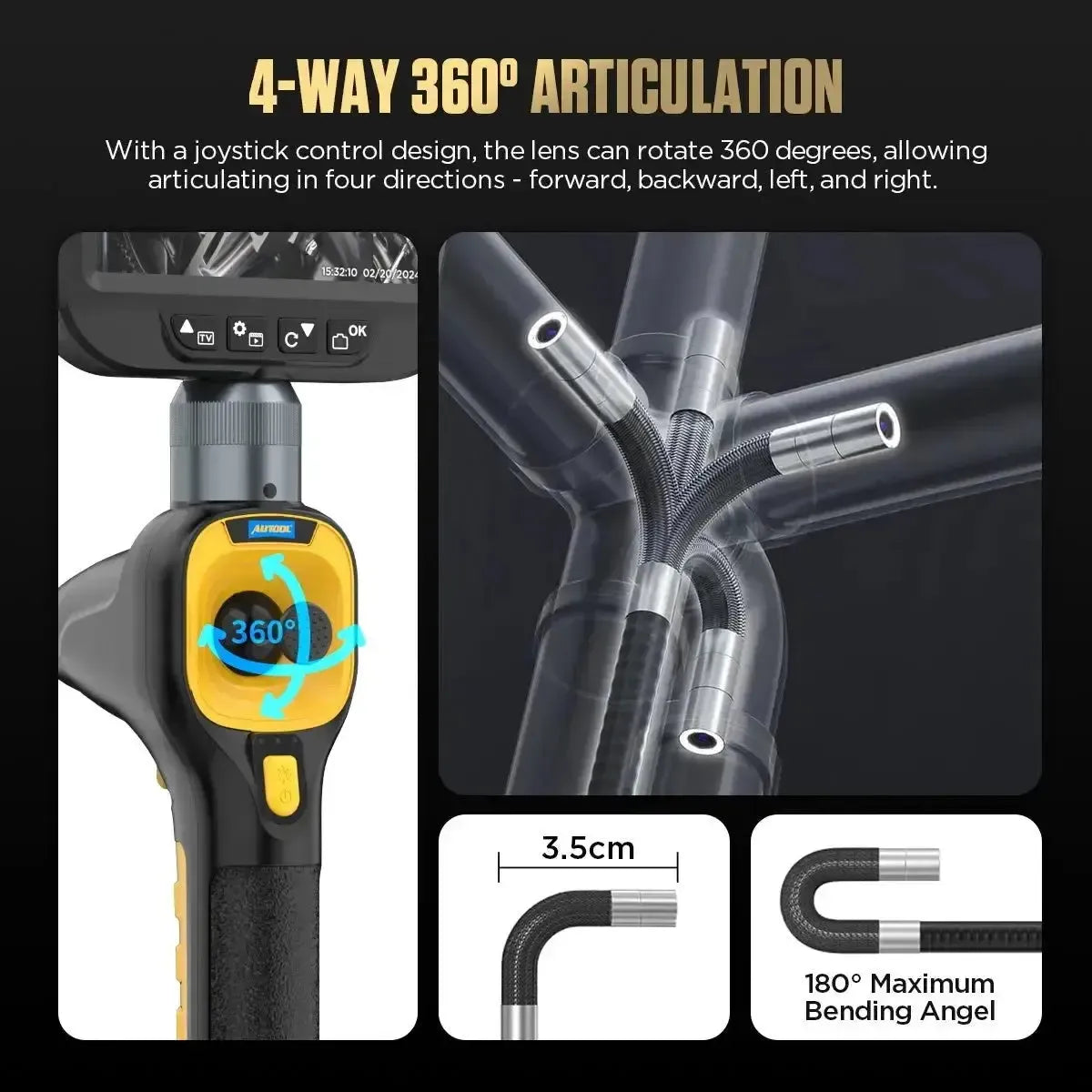 Autool SVB308 Caméra d'inspection 6.2 mm