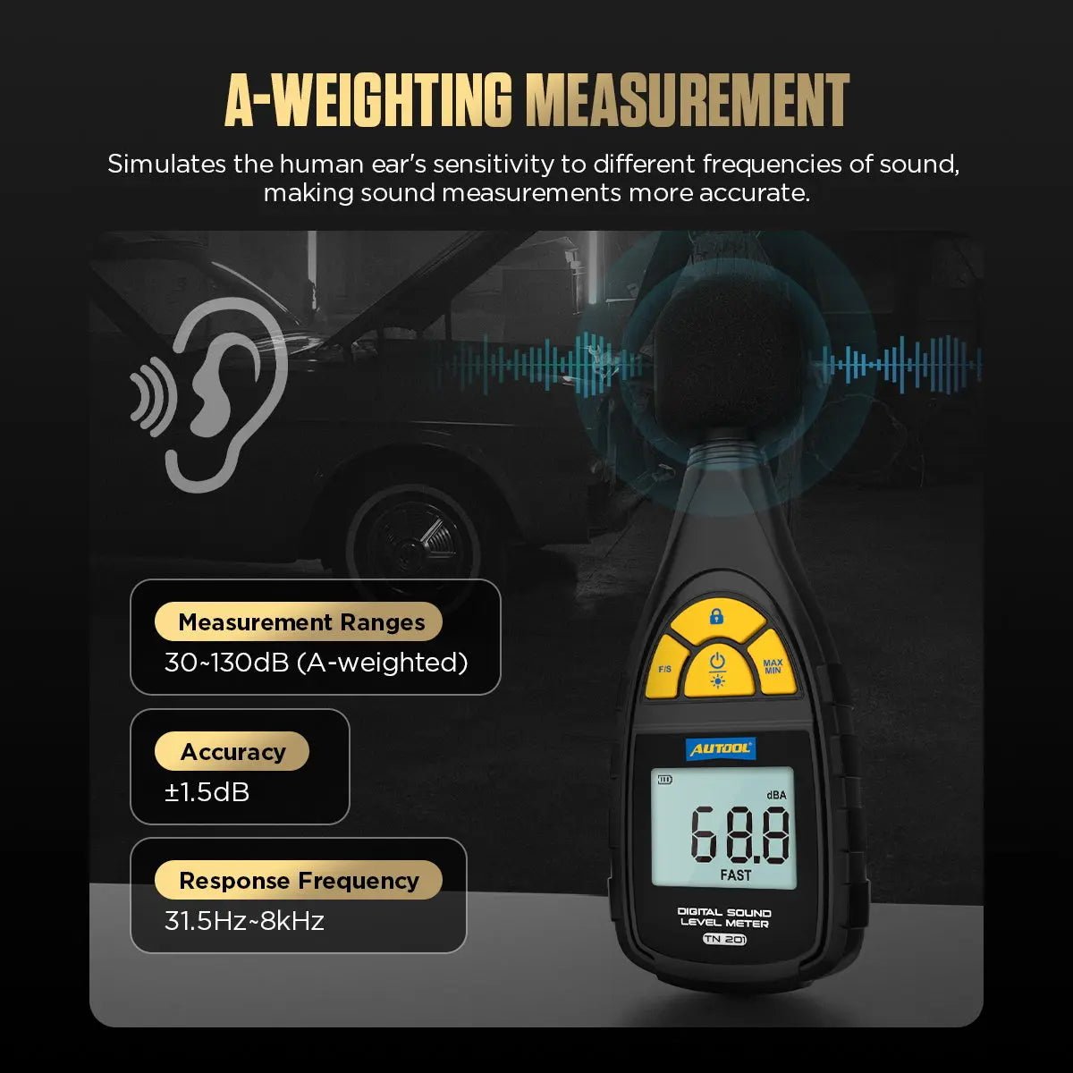 Autool TN201 Decibelmeter