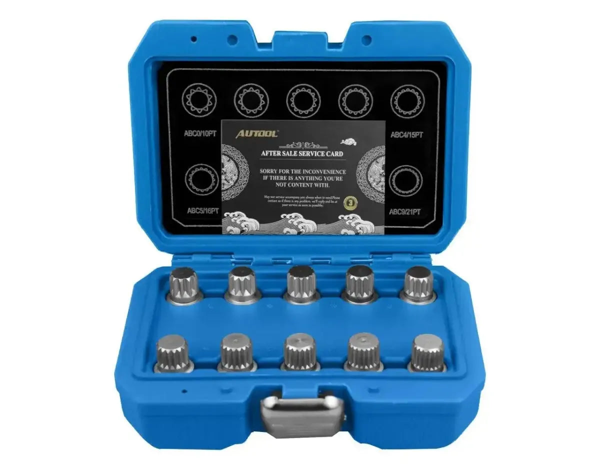 Autool VAG Coffret de douilles antivol boulon 10 pièces