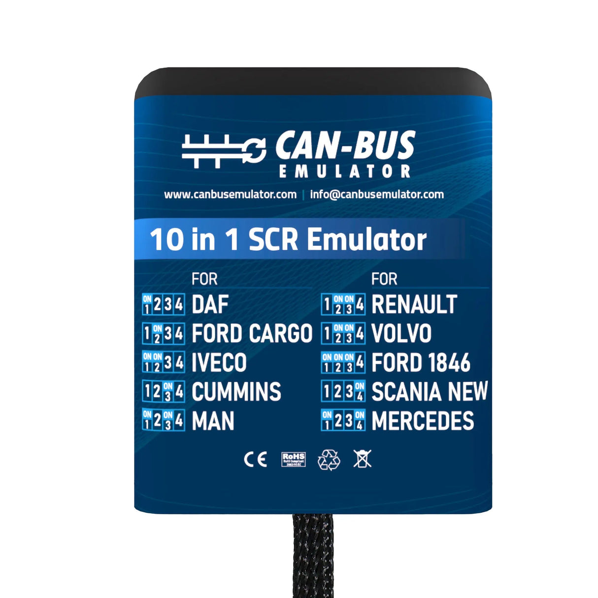 CAN-BUS EMULATOR Universele 10In1 AdBlue (SCR) Emulator Euro 5 Vrachtwagen