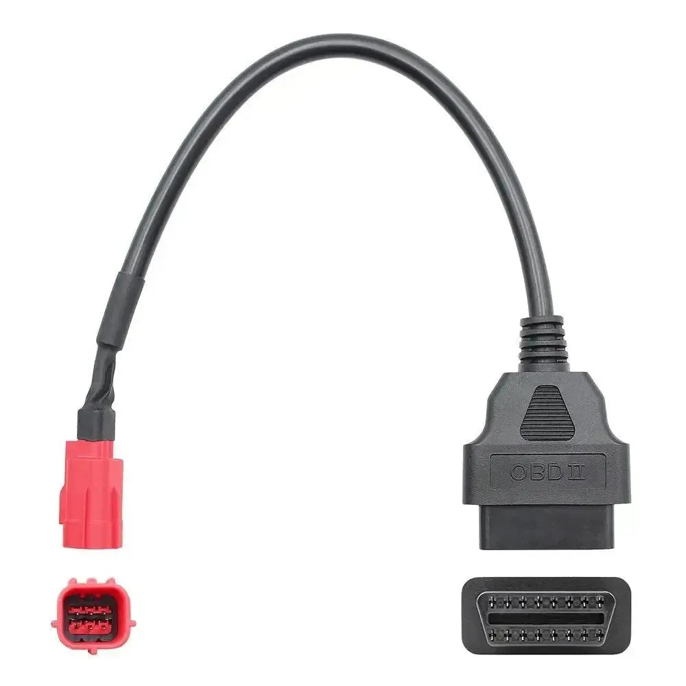 Câble adaptateur Euro-V 6 broches vers 16 broches OBD2 – Moto