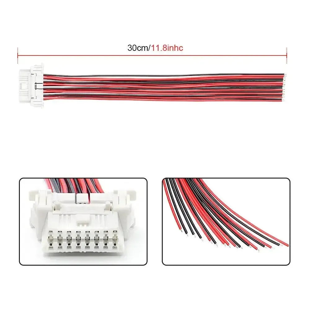 Honda 16 broches Port OBD2 (Femelle) avec 16 câbles à extrémité ouverte – 30 cm