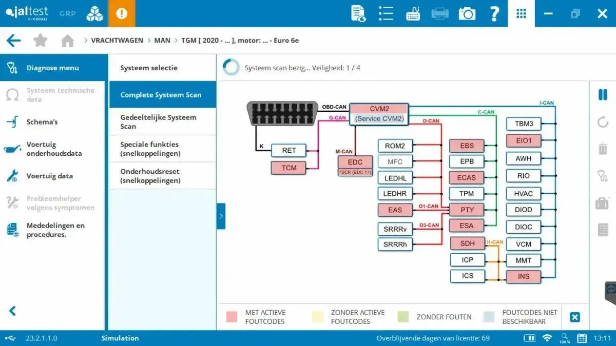 Jaltest CV (Véhicules commerciaux) Appareil de diagnostic