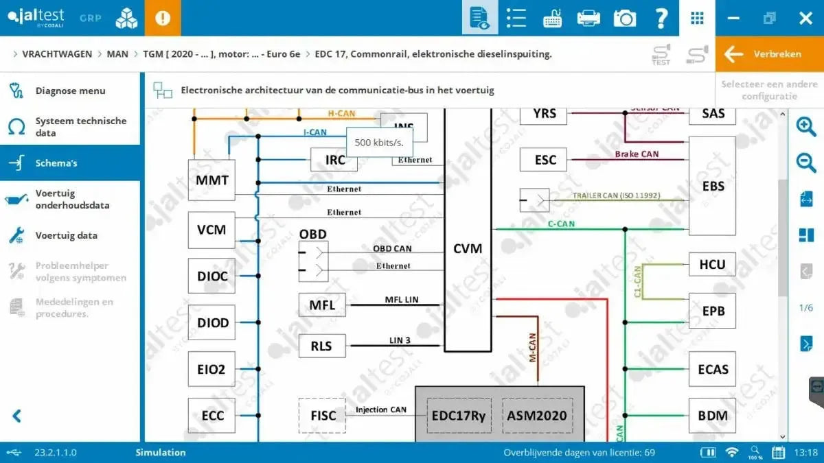 Jaltest CV (Véhicules commerciaux) Appareil de diagnostic