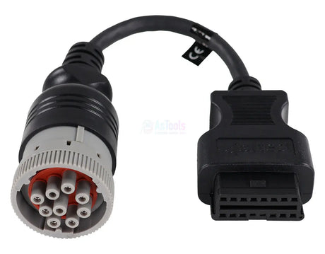 Jaltest Jaltest CAT/Perkins 9 Pins OBD - 16 Pins OBD2 Verloopkabel Verbrandingsmotor