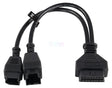 Jaltest Jaltest FCA Secure Gateway Module 12+8 Pins - 16 Pins OBD2 Verloopkabel