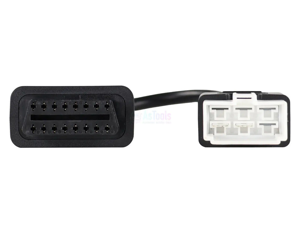 Jaltest Jaltest Hitachi 6 Pins OBD - 16 Pins OBD2 Verloopkabel Terrein- en Bouwmachine