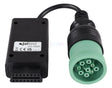 Jaltest Jaltest Liebherr 9 Pins OBD - 16 Pins OBD2 Verloopkabel Verbrandingsmotor