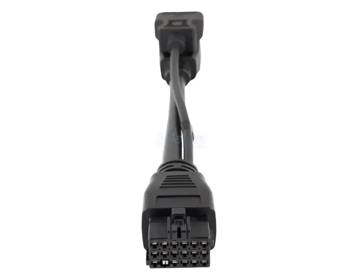 Jaltest (JDC305A) | Knorr-Bremse ABS 18+18 broches OBD - 16 broches OBD2 Câble adaptateur | Véhicule utilitaire