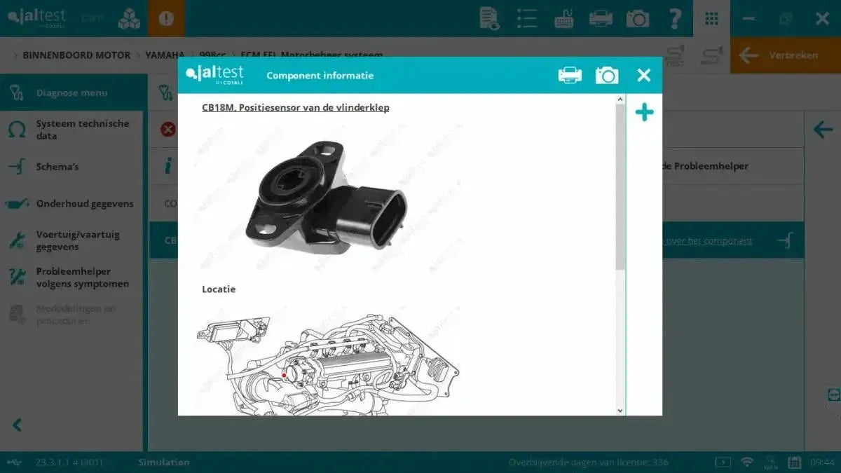 Jaltest Marine (Binnenboord) Appareil de diagnostic