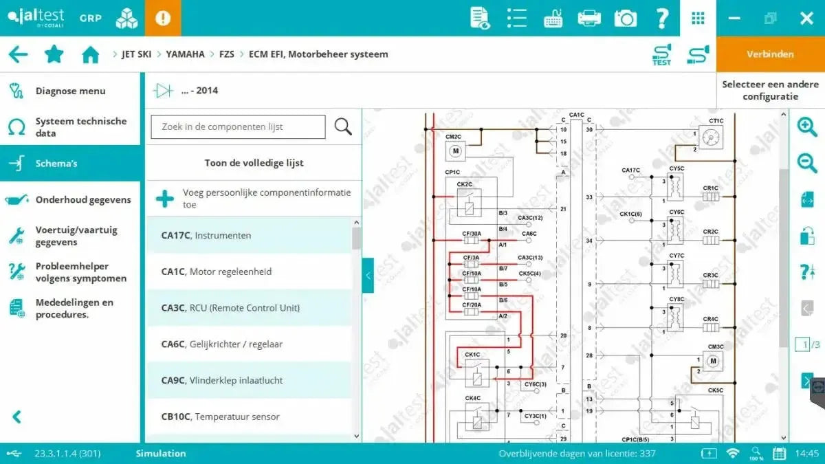 Jaltest Marine (Complet) Appareil de diagnostic