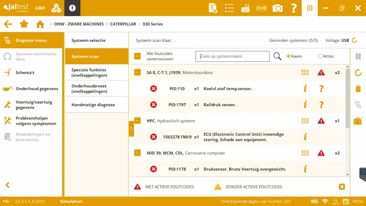 Jaltest Multifunctionele Voertuig Uitleesapparaat