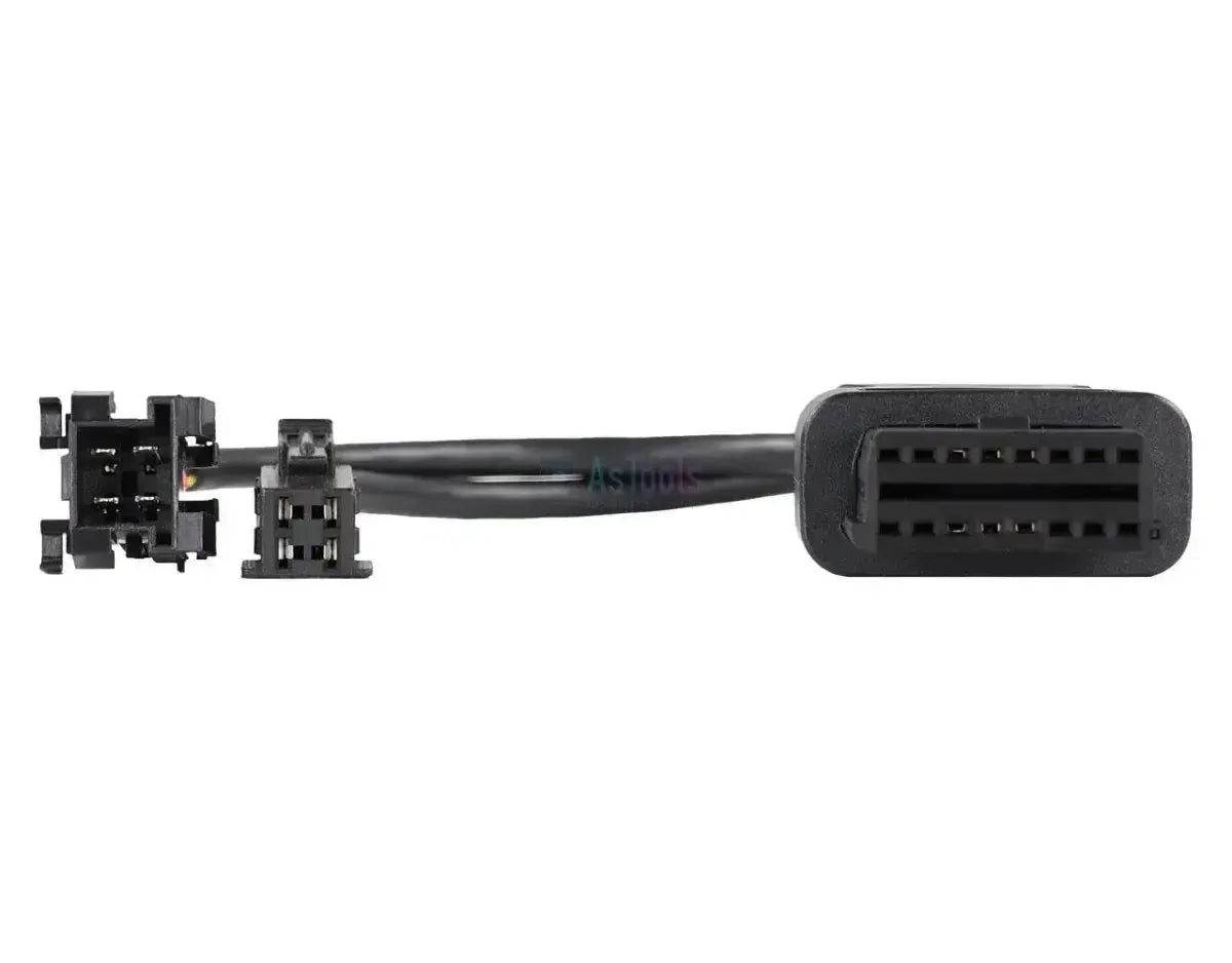 Jaltest (JDC304A) | Wabco ATC/MTS 4+4 broches OBD - 16 broches OBD2 Câble adaptateur | Autobus