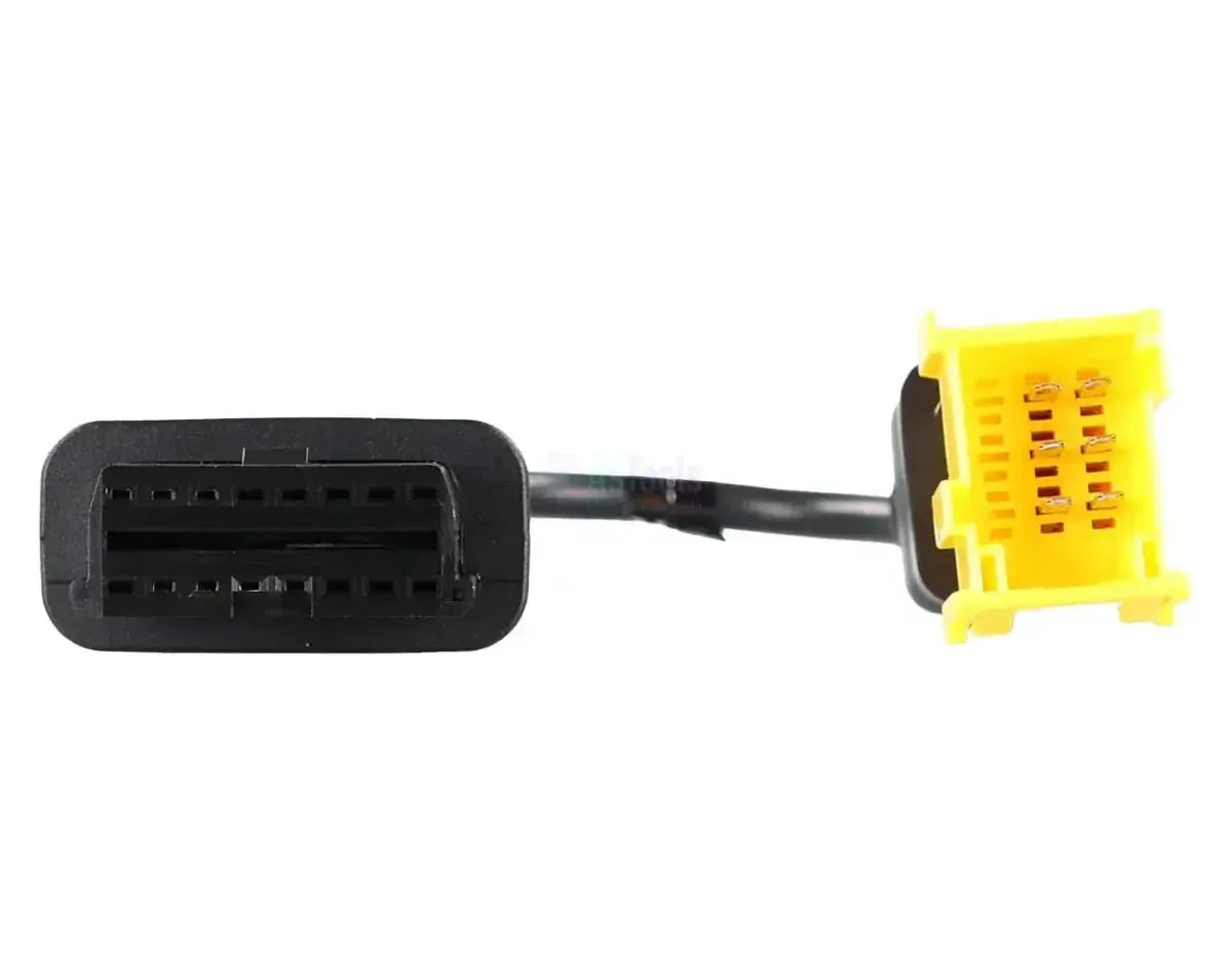 Jaltest (JDC309A) | ZF Ecolife MCP 9 broches OBD - 16 broches OBD2 Câble adaptateur | Autobus