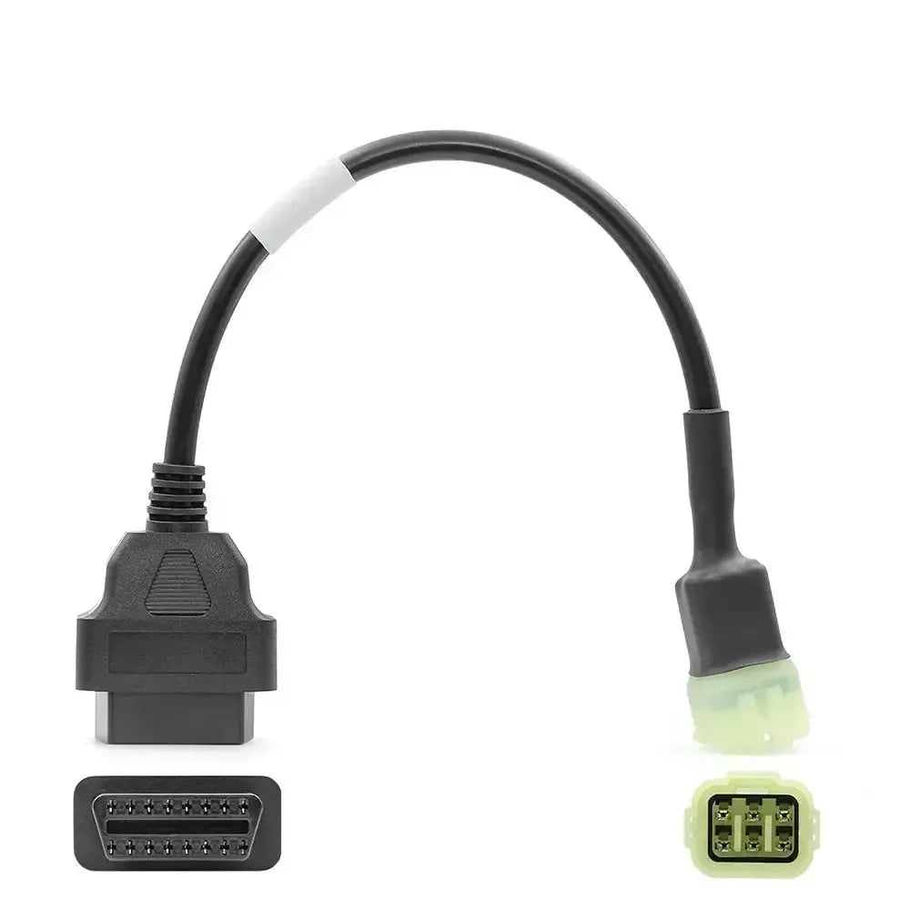 Câble adaptateur Kawasaki 6 broches vers 16 broches OBD2 – Moto