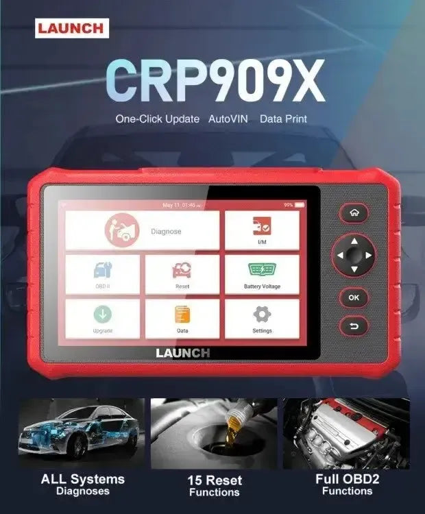 Launch Creader Professional CRP909X Voiture Appareil de diagnostic
