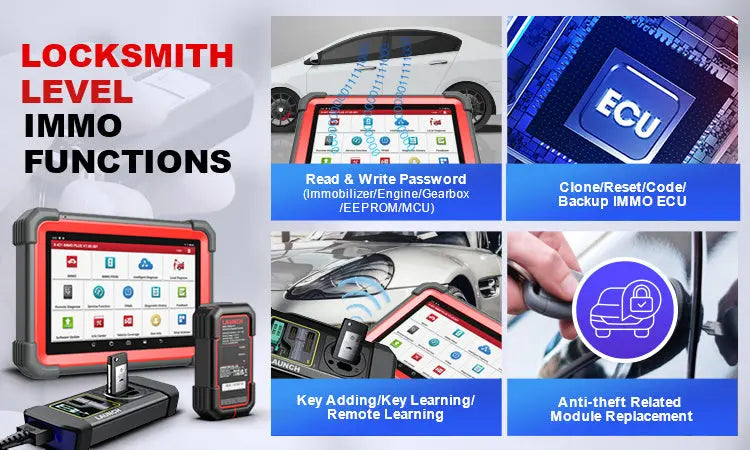 Launch Launch X-431 IMMO Plus Auto Sleutelprogrammeur