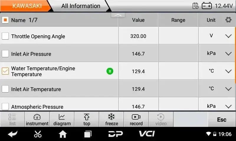 OBDSTAR IScan Kawasaki (Marine) Appareil de diagnostic