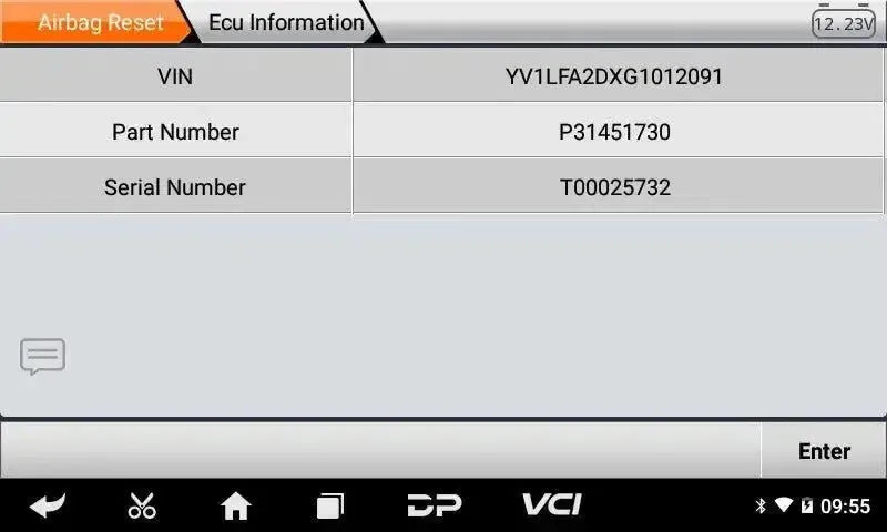 Programmeur de données de crash OBDSTAR P50