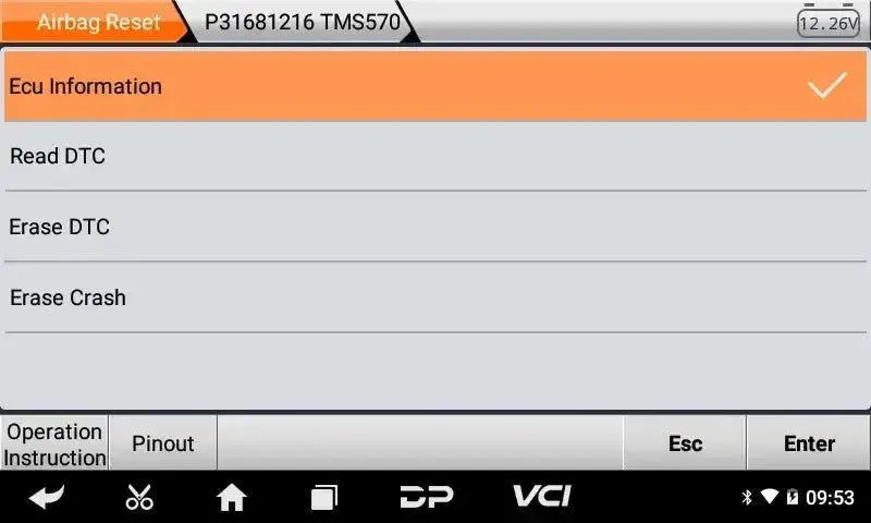Programmeur de données de crash OBDSTAR P50
