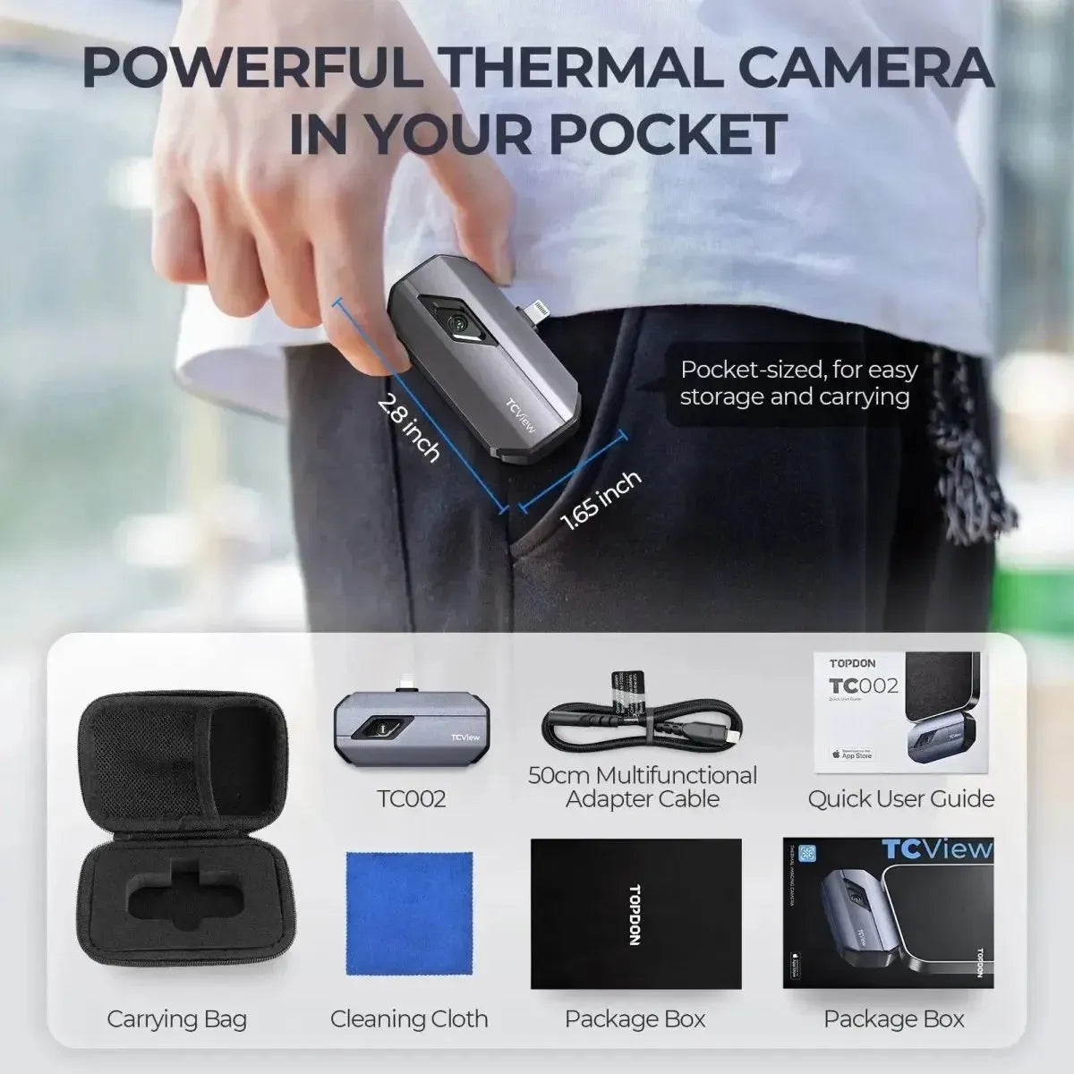 Topdon TCView TC002 Caméra thermique