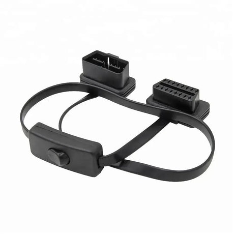 Universel (A0055) | Câble de rallonge plat OBD2 16 broches avec interrupteur (60 cm) | Interface