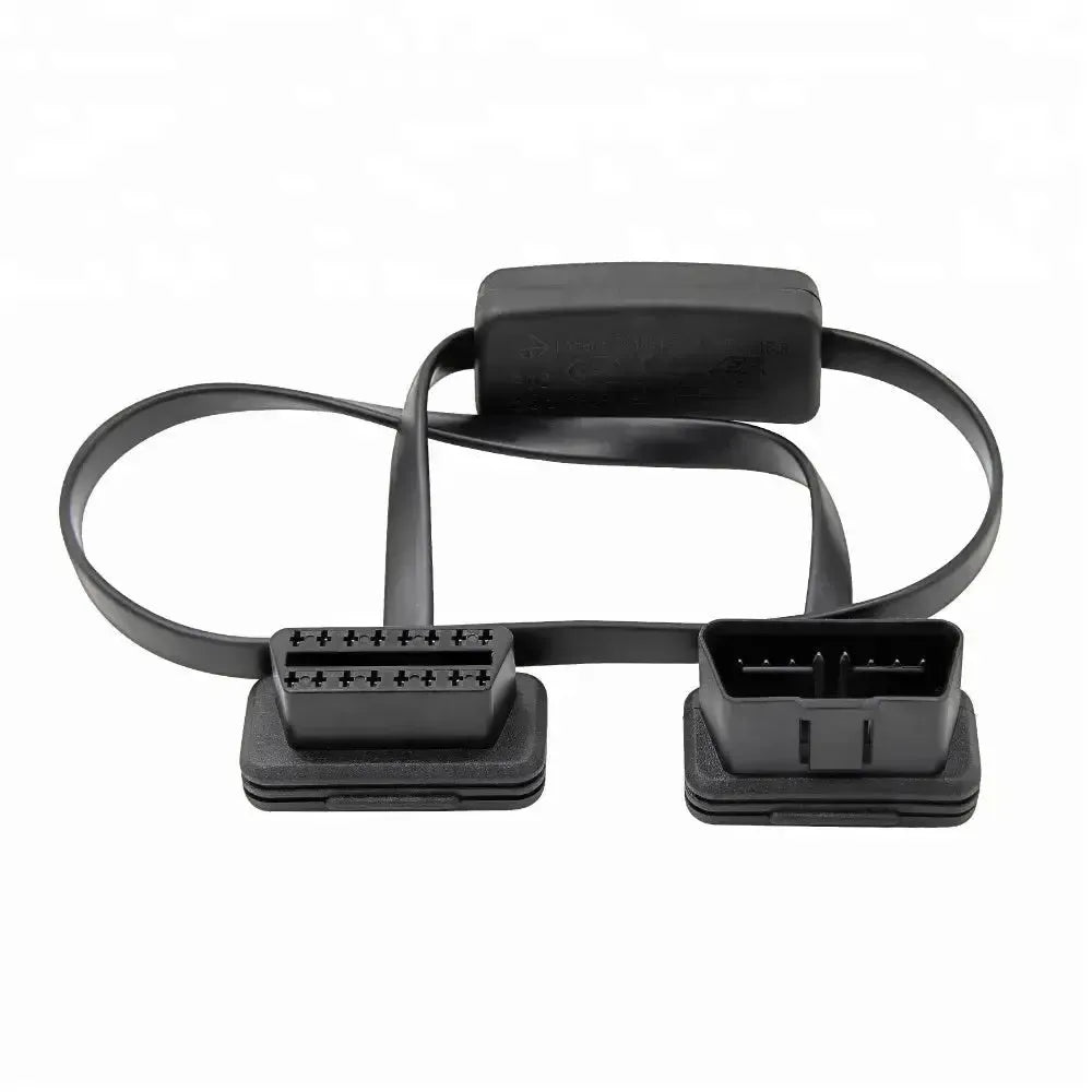 Universel (A0055) | Câble de rallonge plat OBD2 16 broches avec interrupteur (60 cm) | Interface