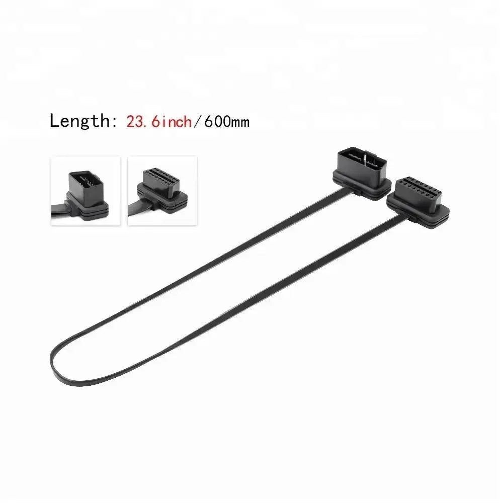 Universel (A0054) | Câble de rallonge plat OBD2 16 broches (60 cm) | Interface
