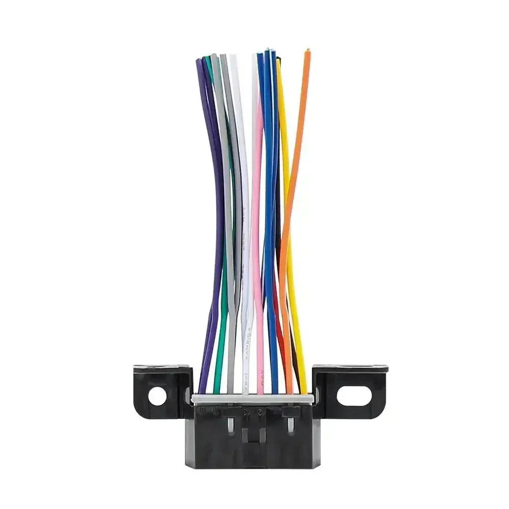 Port OBD2 universel 16 broches (femelle) avec 16 câbles à extrémité ouverte - 10 cm