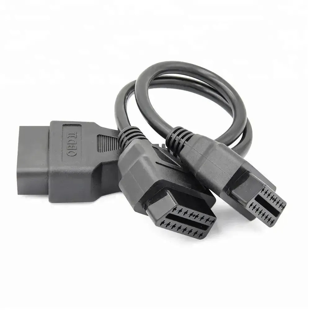 Câble de rallonge diviseur universel OBD2 16 broches 2 pièces (30 cm)