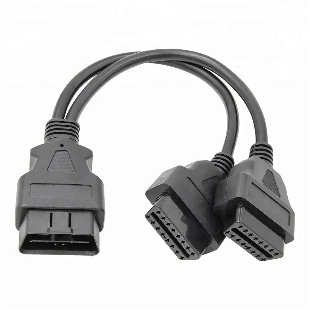 Câble de rallonge diviseur universel OBD2 16 broches 2 pièces (30 cm)