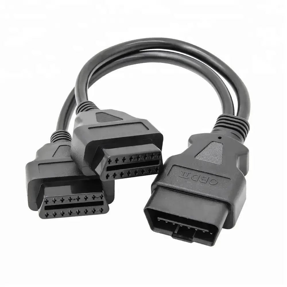 Câble de rallonge diviseur universel OBD2 16 broches 2 pièces (30 cm)