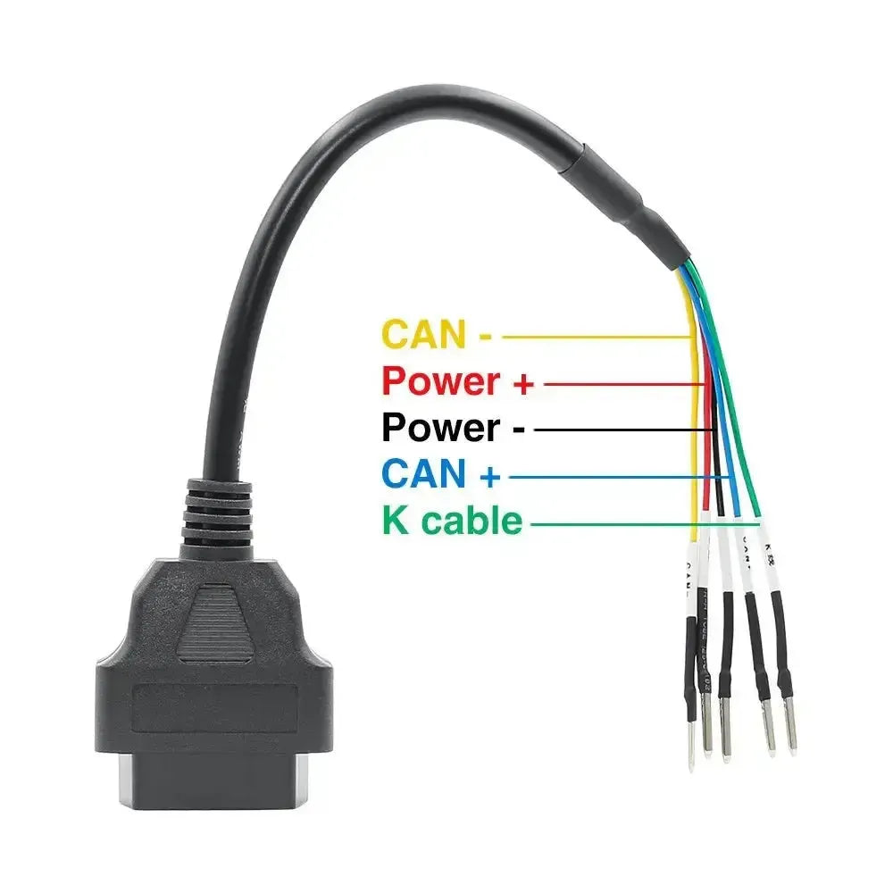 Câble adaptateur universel 5 broches vers 16 broches OBD2 – Cyclomoteur/Moto