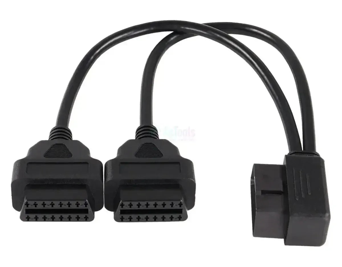 Câble de rallonge et répartiteur plat universel 16 broches OBD2 2 pièces 30 cm