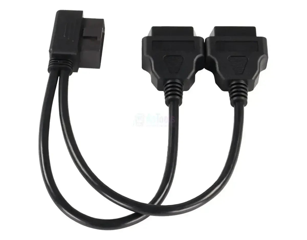 Câble de rallonge et répartiteur plat universel 16 broches OBD2 2 pièces 30 cm