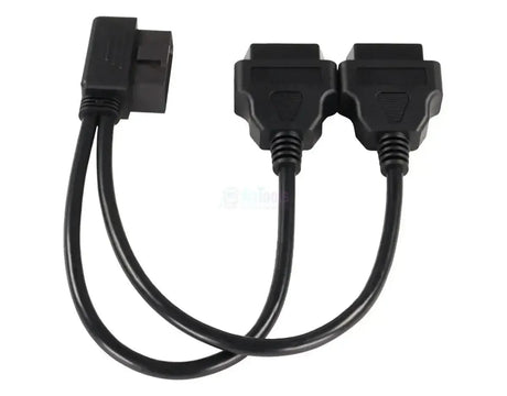 Câble de rallonge et répartiteur plat universel 16 broches OBD2 2 pièces 30 cm