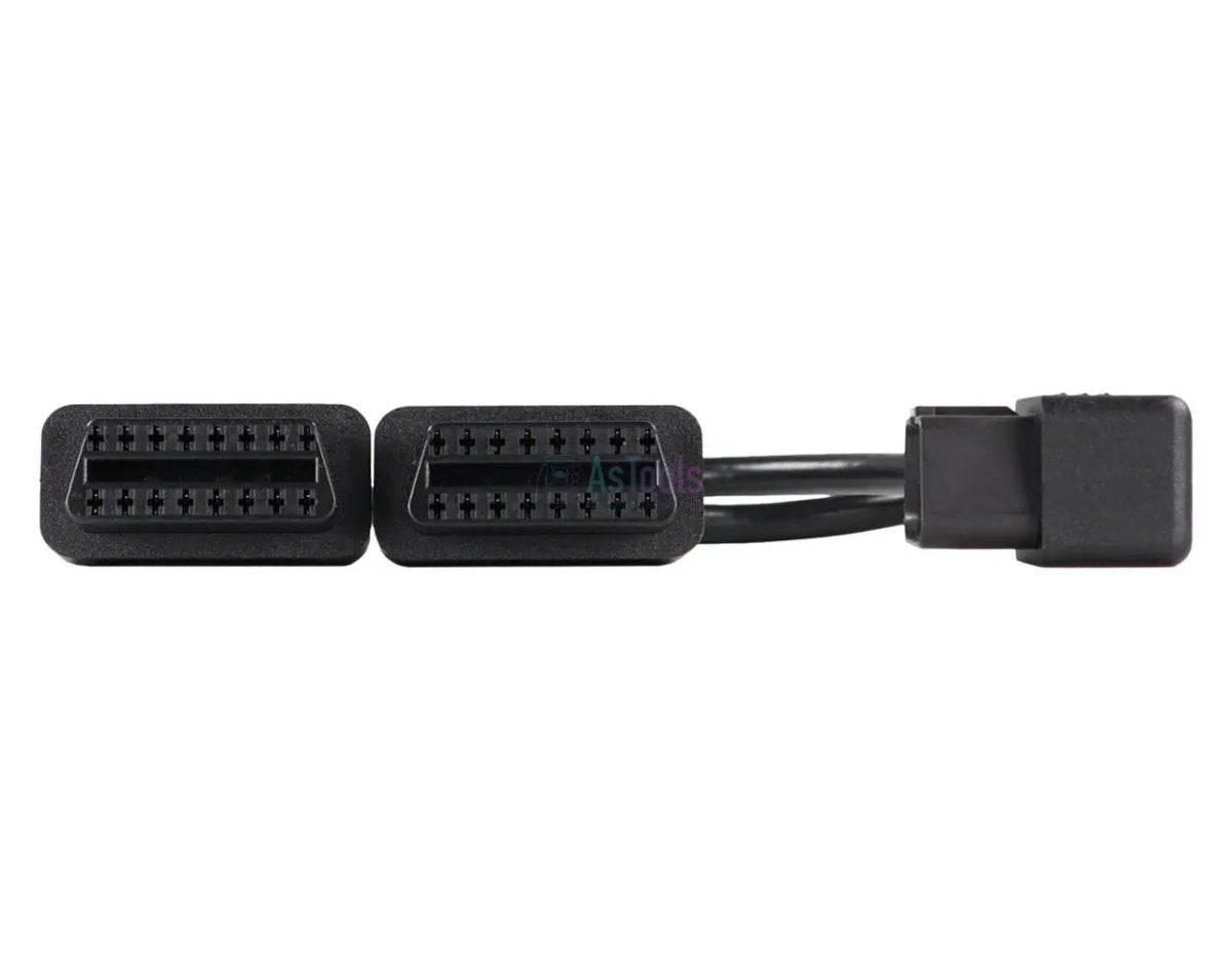 Universele Platte 16 Pins OBD2 Verleng- Splitterkabel 2-Delig 30 cm