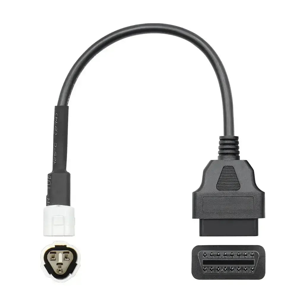 Yamaha Câble adaptateur 3 broches vers 16 broches OBD2 – Moto